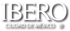 Logo de la universidad iberoamericana en blanco